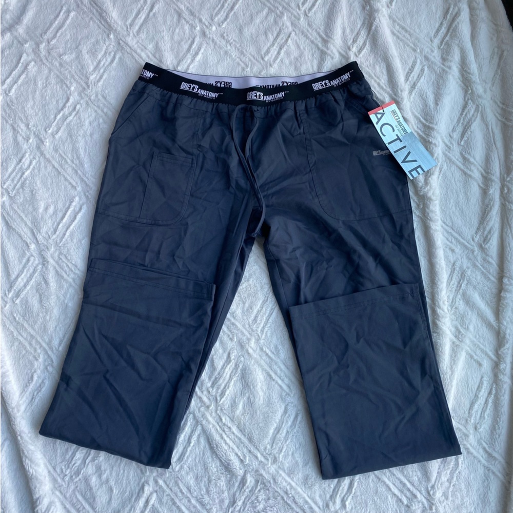 Greys anatomy scrub pants large steel